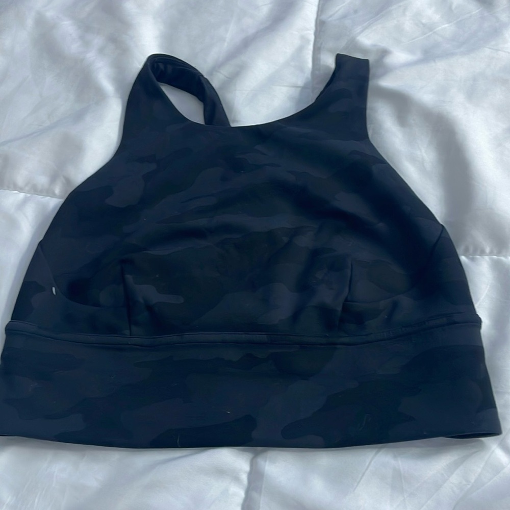 Black camo lululemon sports bra